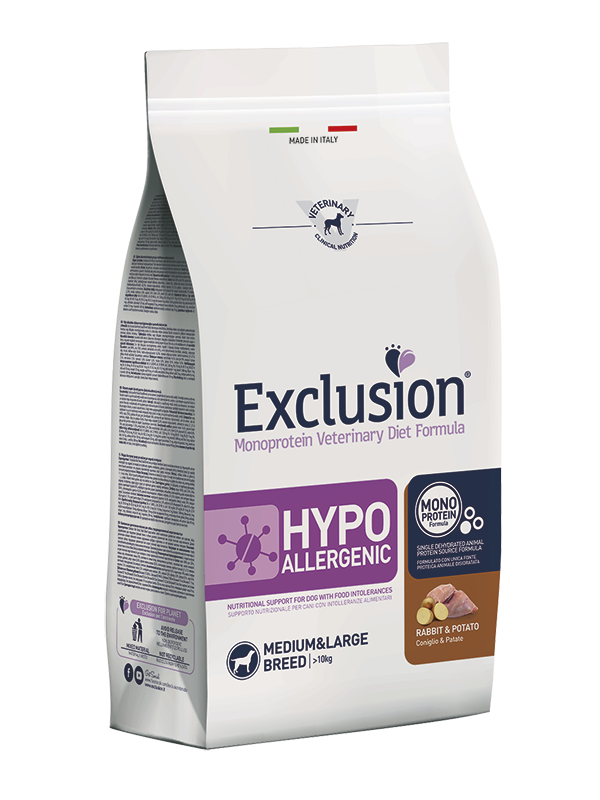 EXCLUSION DIET 12KG HYPOALLERGENIC CONIGLIO