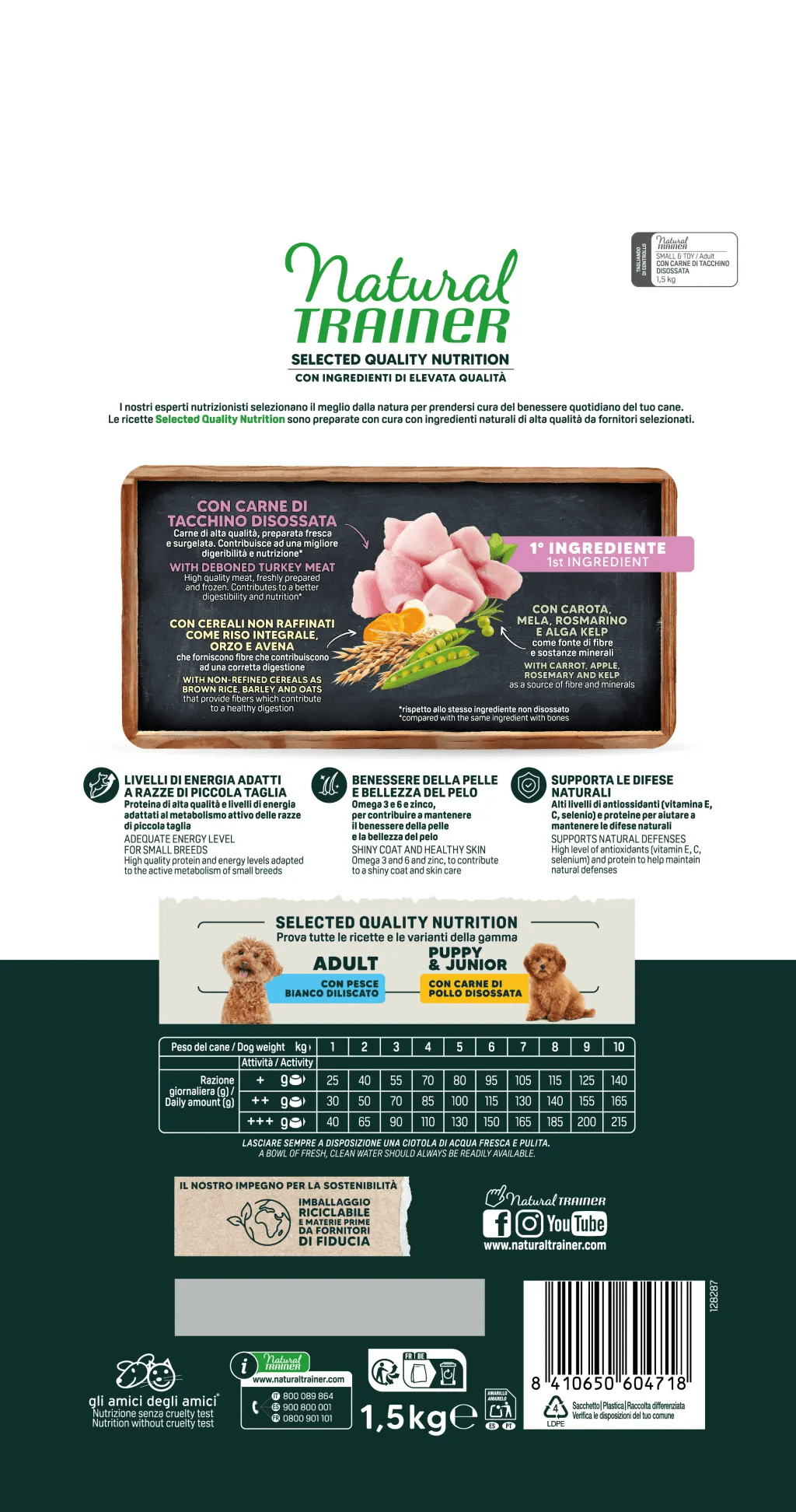 Natural Trainer SQN Small Tacchino