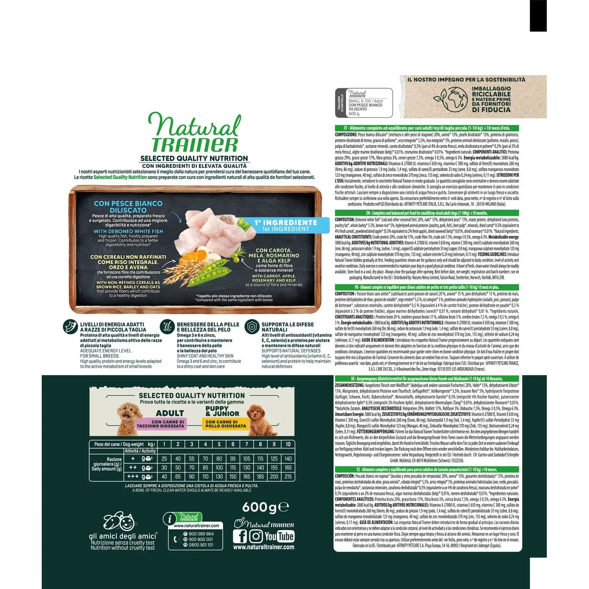 Natural Trainer SQN Small Pesce Bianco