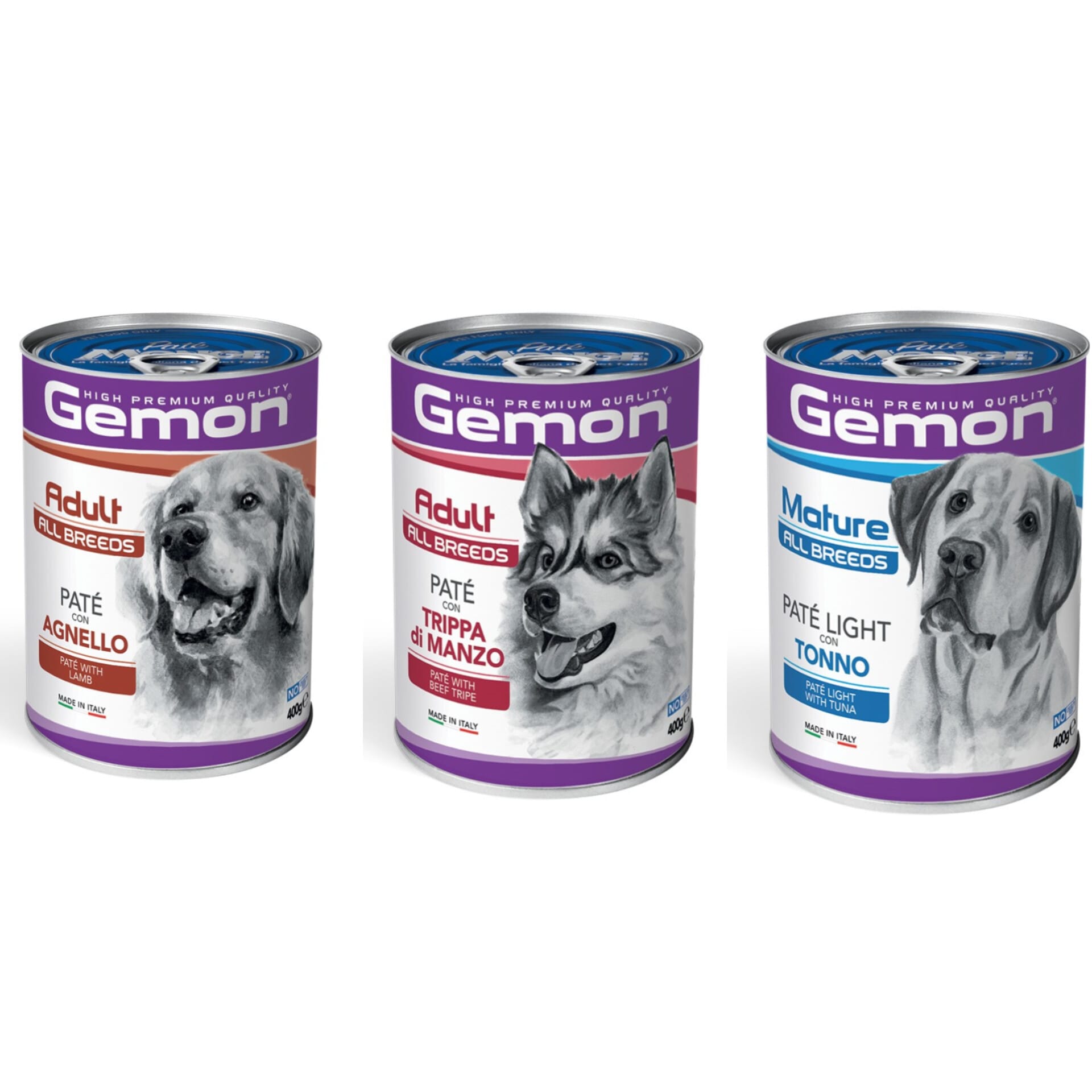 Gemon Dog Lattina 400G Patè