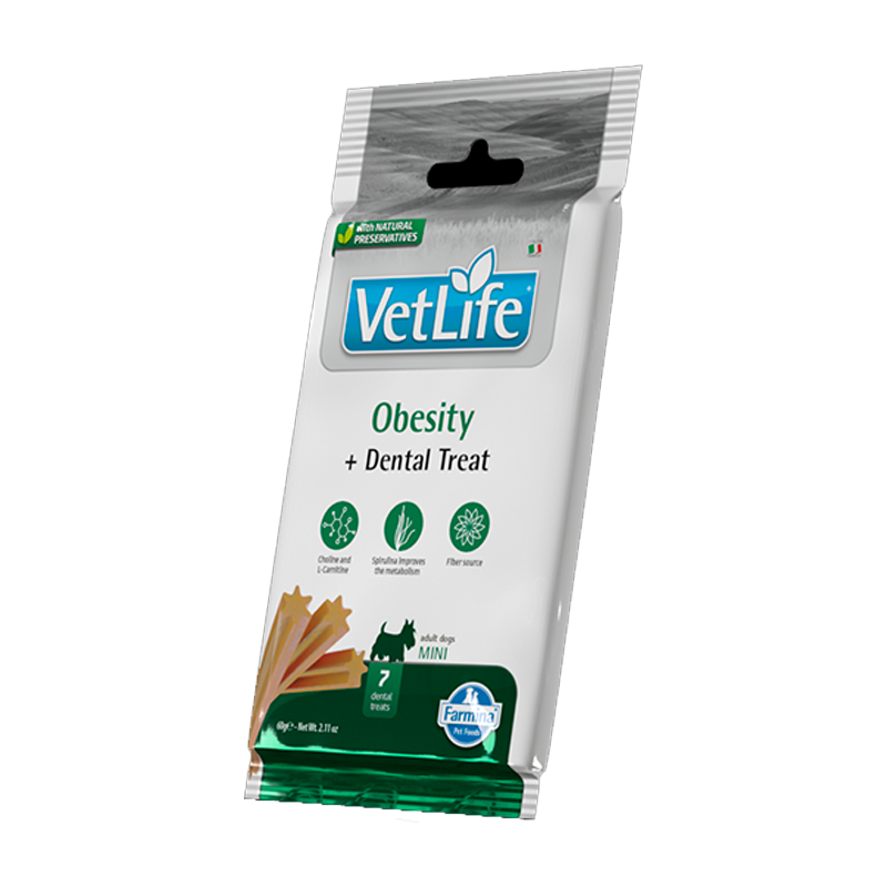 FARMINA VET LIFE CANE TREAT OBESITY MINI 60G