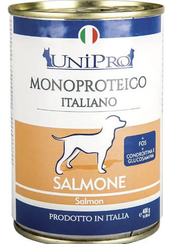 Unipro monoproteico lattina 400g salmone 