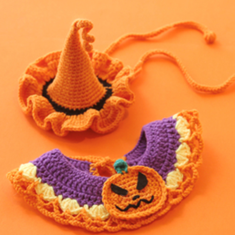 Dog&Cat Pet Dress Halloween Zucca Arancione
