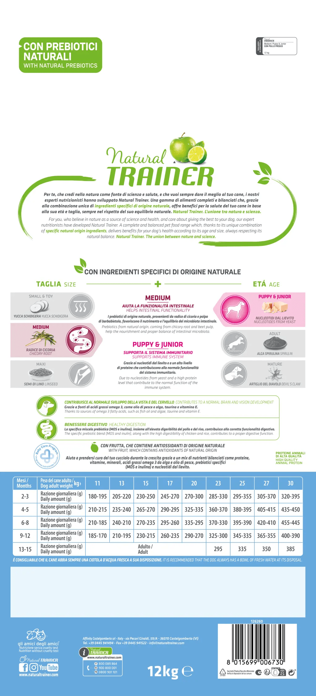 NATURAL TRAINER PUPPY MEDIUM 