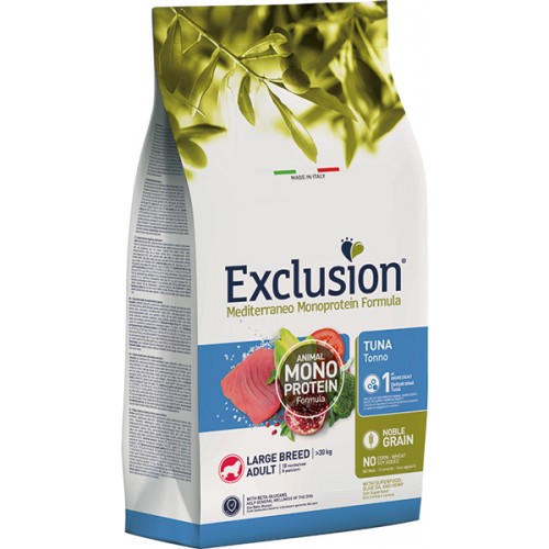 EXCLUSION MEDITERRANEO 12KG LARGE TONNO