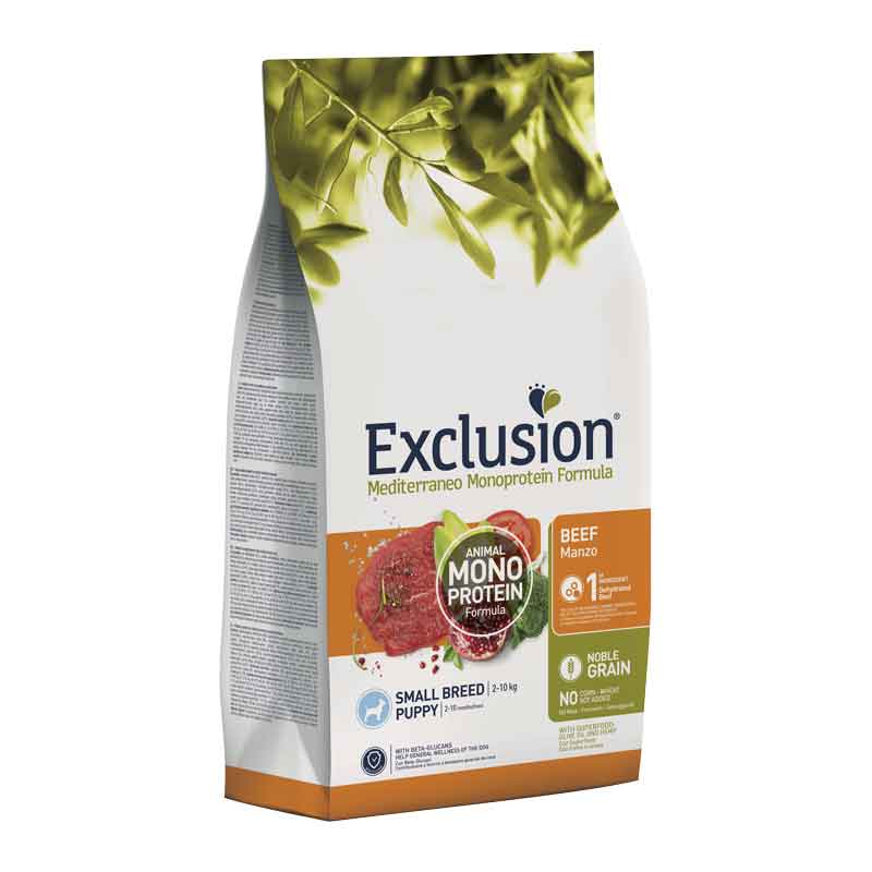 EXCLUSION MEDITERRANEO 2KG PUPPY SMALL MANZO
