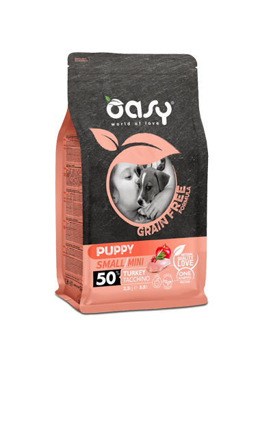 OASY GRAIN FREE PUPPY SMALL TACCHINO