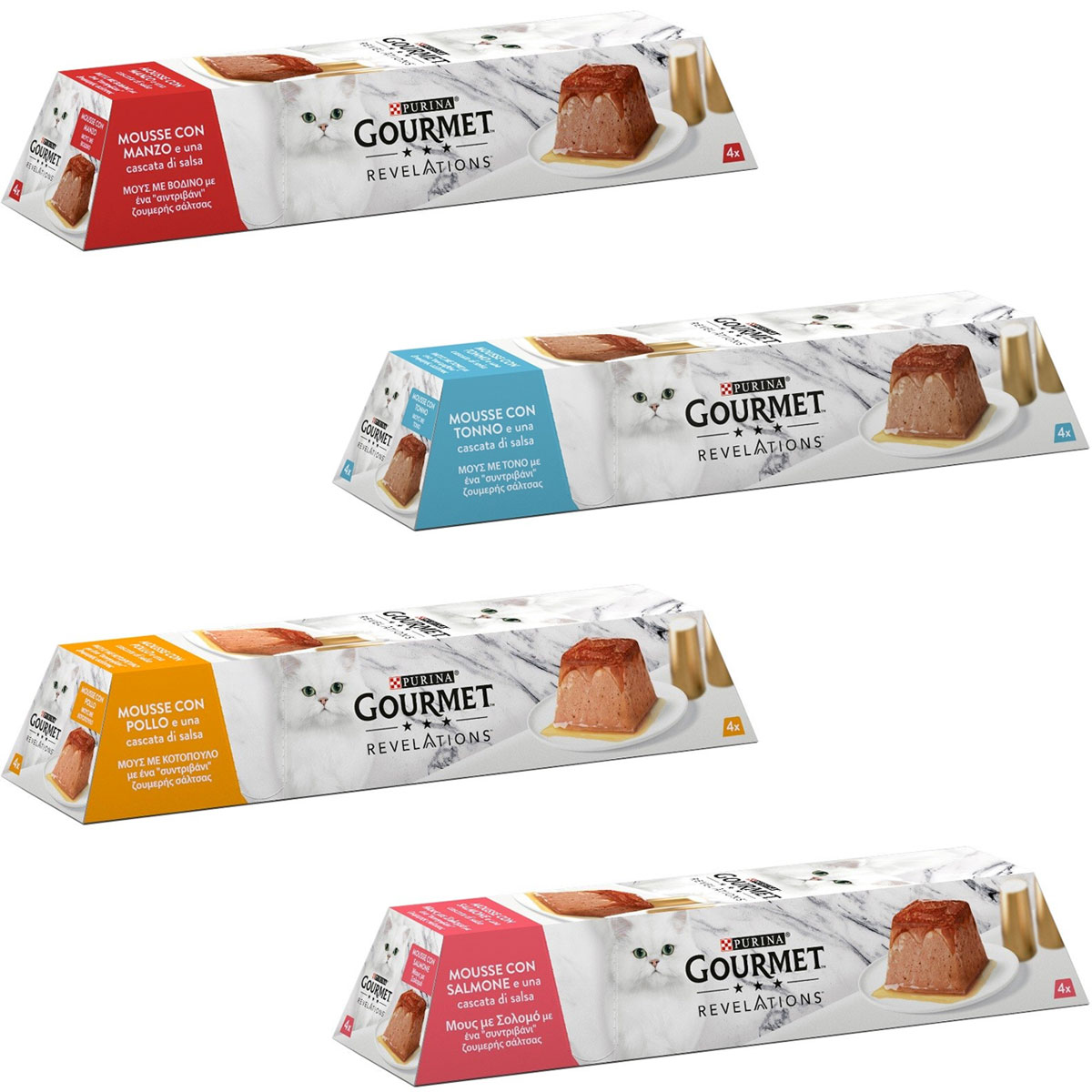 Purina Mousse Gourmet Revelations 4X57G