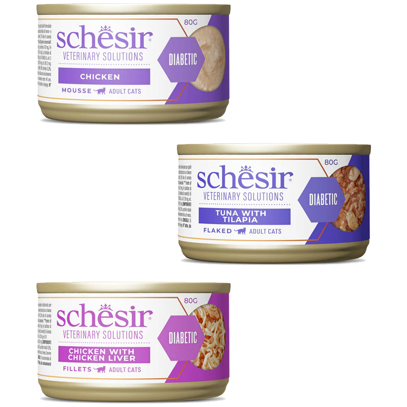 Schesir Vet Multipack 8X80G Diabetic