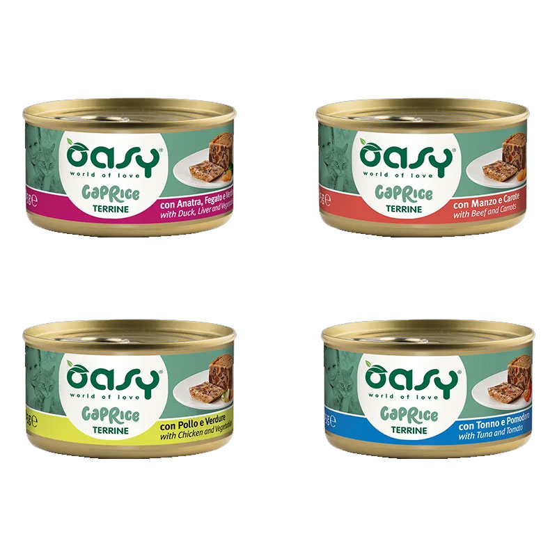 Oasy Cat Caprice Lattina Terrina 85G