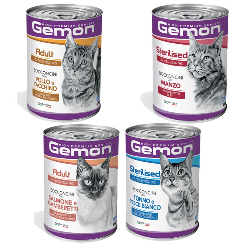 Gemon Cat Lattina 415G Bocconcini