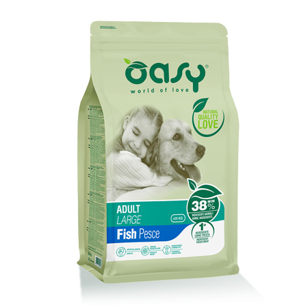 OASY DOG 12KG LIFESTAGE ADULT LARGE PESCE