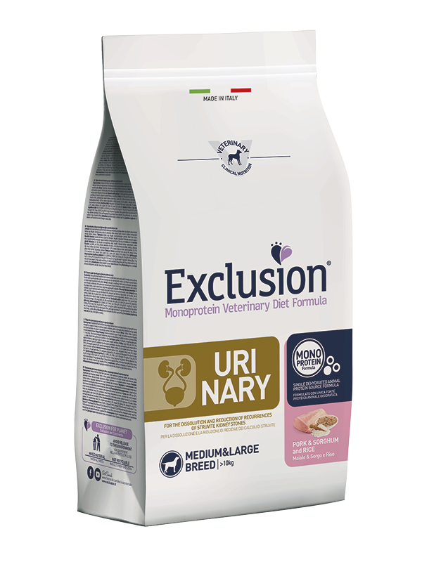 EXCLUSION DIET URINARY MEDIUM MAIALE