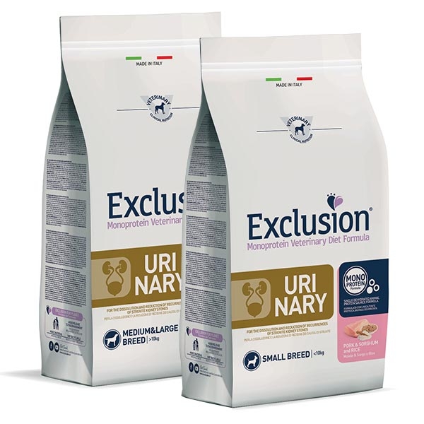 EXCLUSION DIET 2KG URINARY SMALL MAIALE 