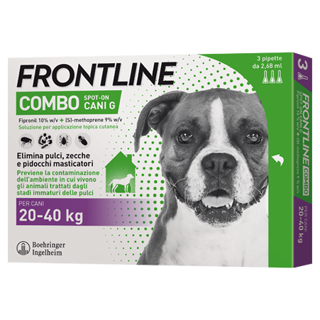 FRONTLINE COMBO SPOTON 20 40KG 3 PIPETTE