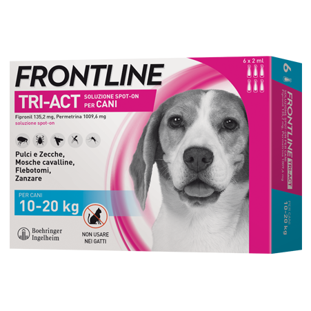 Frontline tri act 10 20kg 6 pipette 