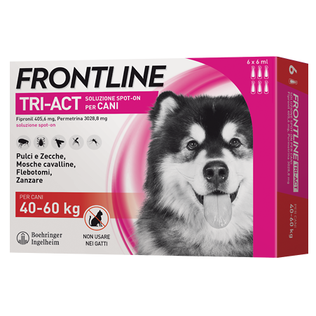 Frontline tri act 40 60kg 6 pipette 
