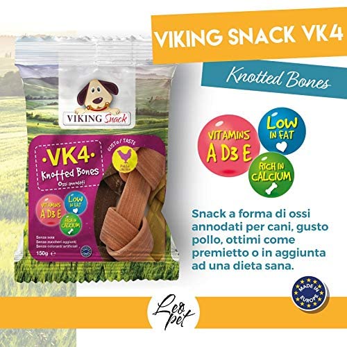 Leopet viking snack 150g ossi annodati